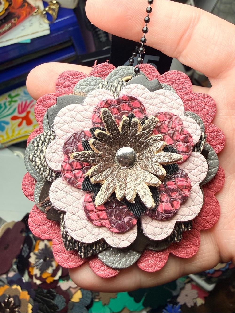 Handmade Floral Charm - Picture 2 of 2